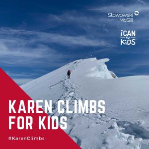 Karen Climbs for Kids - I Can for Kids